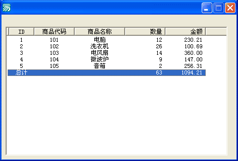 易语言利用SQL语句实现超级列表框 带合计行.png 易语言利用SQL语句实现超级列表框 带合计行.png